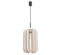 Modern Pendant Light MULA 27 Felt Beige E27 LED SOLLUX LIGHTING