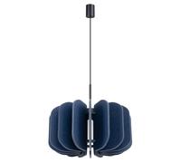Modern Pendant Light MULA 45 Felt Navy blue E27 LED SOLLUX LIGHTING