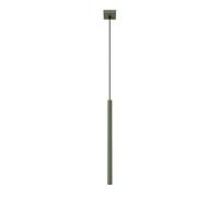 Modern Pendant Light PASTELO 1 Steel Olive green G9 LED SOLLUX LIGHTING