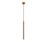 Modern Pendant Light PASTELO 1 Steel Red ochre G9 LED SOLLUX LIGHTING