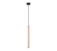 Modern Pendant Light PASTELO 1 Steel Wood G9 LED SOLLUX LIGHTING