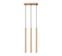 Modern Pendant Light PASTELO 3L 3-Light Steel Golden G9 LED SOLLUX LIGHTING