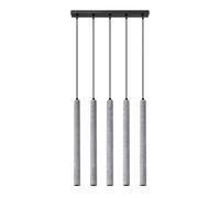Modern Pendant Light PASTELO 5L 5-Light Concrete Gray G9 LED SOLLUX LIGHTING