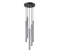 Modern Pendant Light PASTELO 5P 5-Light Concrete Gray G9 LED SOLLUX LIGHTING