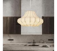 Modern Pendant Lights Indoor Chandeliers 21.7 Inch Hanging Lamp Silkworm Cocoon Hollow Ceiling Coffee Shop Decor Single Head Lantern for Over Table Showroom Hotel