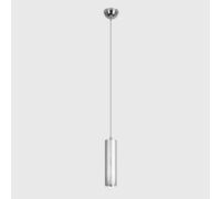 Modern Pendant Lights Indoor Chandeliers 5W LED Pendant Lamp Nordic Single Head Height Adjustable Brushed Aluminum Hanging Lamp Silver Restaurant Spotlight for Living Room Bedroom Hallway (White Lig