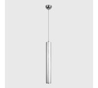 Modern Pendant Lights Indoor Chandeliers 5W LED Pendant Lamp Nordic Single Head Height Adjustable Brushed Aluminum Hanging Lamp Silver Restaurant Spotlight for Living Room Bedroom Hallway (Neutral L