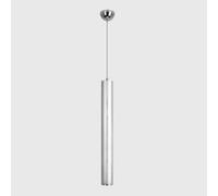 Modern Pendant Lights Indoor Chandeliers 5W LED Pendant Lamp Nordic Single Head Height Adjustable Brushed Aluminum Hanging Lamp Silver Restaurant Spotlight for Living Room Bedroom Hallway (Warm Ligh
