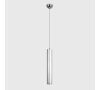 Modern Pendant Lights Indoor Chandeliers 5W LED Pendant Lamp Nordic Single Head Height Adjustable Brushed Aluminum Hanging Lamp Silver Restaurant Spotlight for Living Room Bedroom Hallway (Warm Ligh