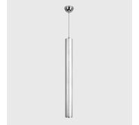 Modern Pendant Lights Indoor Chandeliers 5W LED Pendant Lamp Nordic Single Head Height Adjustable Brushed Aluminum Hanging Lamp Silver Restaurant Spotlight for Living Room Bedroom Hallway (Warm Ligh