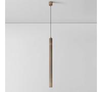 Modern Pendant Lights Indoor Chandeliers European 5W LED Pendant Lamp Aluminum Long Tube Kitchen Island Restaurant Spotlight Adjustable for Living Room Bedroom Hallway (White Light Height 50cm)