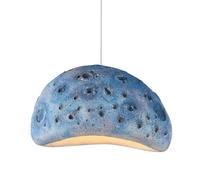 Modern Pendant Lights Indoor Chandeliers Nordic Industrial Pendant Lamp Planet Shape Adjustable Height Blue Ceiling Hanging Lamp for Over Table Bedroom Hallway (Blue 400mm)