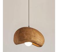 Modern Pendant Lights Indoor Chandeliers Resin Pendant Lamp 15.7in Ceiling Hanging Lamp E26 for Over Table Living Room Bedroom Hallway (Brown 500mm)