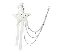 Modern Pentagon Shape Chain Pants Decoration Lightweight Metal Alloy Polyester Trouser Chain Accessories Korean Fashion Keychain