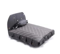 Modern Pet Bed with Removable Cover, Comfortable Cotton Fabric Pet Cushion with Candy-Shaped Pillow, Orthopedic Design, Washable, Stylish Pet Mattress for Dogs and Cats, Grey, Medium Size 50x60 cm