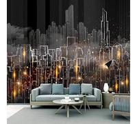 Modern Photo Wallpaper City Night View 3D Mural Wall Paper Living Room Tv Bedroom Boy Girl Children'S Room Self-Adhesive Giant Sticker 3D Wallpaper Home Decoration Wall Art 350 (W) x 256 (H) cm