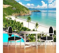 Modern Photo Wallpaper Modern Seaside Swimming Pool 3D Mural Wall Paper Living Room Tv Bedroom Boy Girl Children'S Room Self-Adhesive Giant Sticker 3D Wallpaper Home Decoration 350 (W) x 256 (H) cm