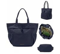 Modern Picnic x FabFitFun Lunch Bag for Women, Drawstring Lunch Bag for Women, Easily Wipeable, Stain-Resistant, Leak-Resistant, Cinch Closure Lunch Bags for Work/Office/Outdoor - Navy