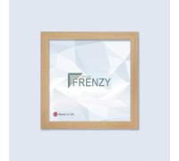 Modern Picture Frame 30x30 cm, In Multiple Colours Black/White/Oak/Walnut/Silver/Dark Oak, With Safe Perspex Sheet & Wall Hanging Hooks 30x30 cm, Poster Frame Square Photo Frames (OAK)