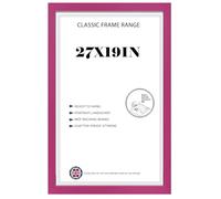 Modern Pink HD Front Poster Frames 19x27 inches Picture/Photo Frames Vertical or Horizontal Shatter-Proof Perspex Front Easy To Hang for Home, Office, Gallery