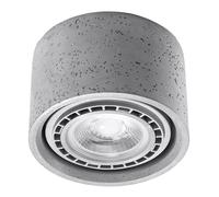 MODERN Plafond BASIC 1 CONCRETE GREY GU10/ES111 LED SOLLUX LIGHTING Living room