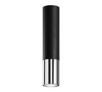 Modern Plafond Lamp LOOPEZ Steel Black/Chrome GU10 LED SOLLUX LIGHTING Indoor