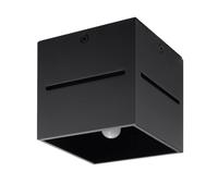 MODERN Plafond LOBO ALUMINIUM BLACK G9 LED SOLLUX LIGHTING Living room Bedroom
