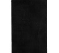 Modern Plain Black Rug - Soft Short Pile - 100X150 cm