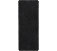 Modern Plain Black Rug - Soft Short Pile - 80X200 cm