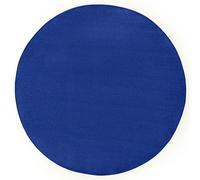 Modern Plain Blue Rug - Soft Short Pile - Ø 133 cm