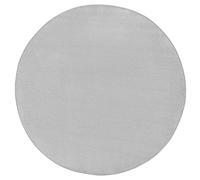 Modern Plain Grey Rug - Soft Short Pile - Ø 200 cm