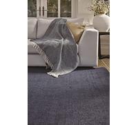 Modern Plain Rug for Dining Bedroom Living Room Soft Gigi Quality Hand Tufted Rug Luxurious Carpet Navy Blue X-Large 200x290 cm (6'7"x9'6")