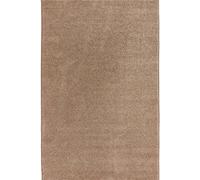 Modern Plain Velour Beige Rug - Beige - 80X150 cm