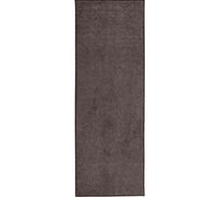 Modern Plain Velour Brown Rug - 80X200 cm