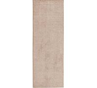 Modern Plain Velour Cream Rug - Cream - 80X300 cm