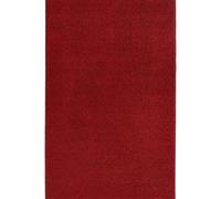 Modern Plain Velour Red Rug - 80X150 cm
