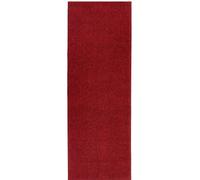 Modern Plain Velour Red Rug - 80X200 cm