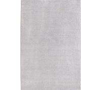 The Rugs Velours Pure Modern Plain Velour Rug Synthetic Short Pile In White