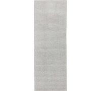 Modern Plain Velour White Rug - 80X200 cm