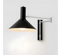 Modern Plug-in Wall Lamp with On/Off Switch - Farmhouse Swing Arm Sconces, 3 Color Temperature Reading Light, Nordic Bauhaus Style for Bedroom and Living Room