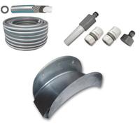 Modern Plus Grey Garden Hose 25M With Connector Set And Bracket