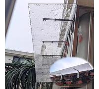 Modern Polycarbonate Canopy for Front Door - 99% UV Protection Thick Sl esign 40x100cm (16x39) Stylish Entryway Weather Shield Outdoor Awning.