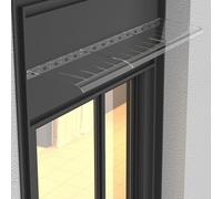 Modern Polycarbonate Door Canopy - 3mm Thick, Weatherproof Awning for Front Door, UV Protection & Rain Shield, Stylish Design (60x190cm/24x75in)