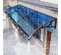 Modern Polycarbonate Door Canopy, Aluminum Bracket Outdoor Sun Protection Awning for Entrance & Patio, Stylish Weather Shield for Front Door - Durable & Elegant Design