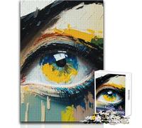 Modern Pop Art Eye 1000 Piece Adult Puzzles Interactive Educational Skill Game Great Meaningful Gift Idea Size 38x26cm