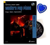 Modern Pop Piano - Songs, Styles, Improvisation - Recommended by the Popakademy Baden-Württemberg - Piano School [Piano Sheet Music with CD] with Heart-Shaped Music Clip