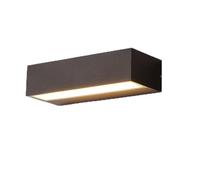 Modern Porch Lights Linear Black Outdoor Waterproof Wall Sconce | LED Outside Wall Mount Lighting Fixture Elegant Rectangular Black Exterior Wall Lamps for Garden Patio Garage (3000K)