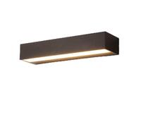 Modern Porch Lights Linear Black Outdoor Waterproof Wall Sconce | LED Outside Wall Mount Lighting Fixture Elegant Rectangular Black Exterior Wall Lamps for Garden Patio Garage (3000K)