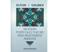 Modern Portfolio Theory and Investment Analysis