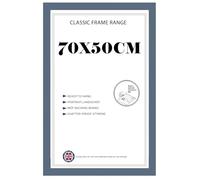 Modern Poster frame 50x70cm, MDF Frames | Crystal Clear HD Front Dark Grey photo frame 50x70 | jigsaw puzzle frame Hanging Hardware Included/Portrait & Landscape For Prints, Artwork